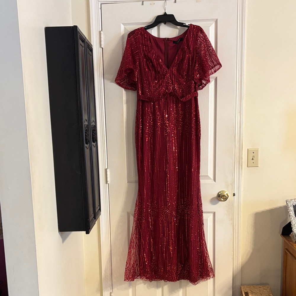Ever Pretty Vibrant Red Sequin Dress